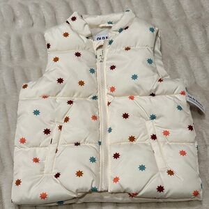 Old Navy Kids size 4T Vest with Star Design - Cream and Multicolor.  New